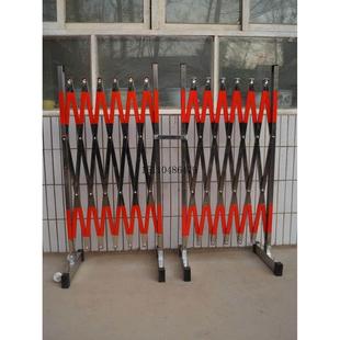 精品不锈钢移动伸缩护栏户外电力施工隔离栅栏学校幼儿园围栏