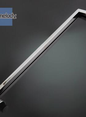 H007LR-D淋浴房隔断对开 门拉手玻璃拉门把手304不锈钢方管拉门