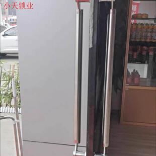 玻璃门拉手不锈钢电镀中砂加厚刀头型斜拐脚有框门推拉把手.