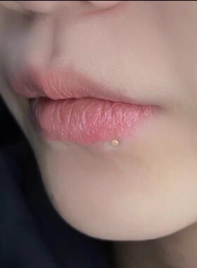 隐形透明唇钉耳骨钉学生上班族隐形唇钉防堵洞养洞硬硅胶唇钉舌钉