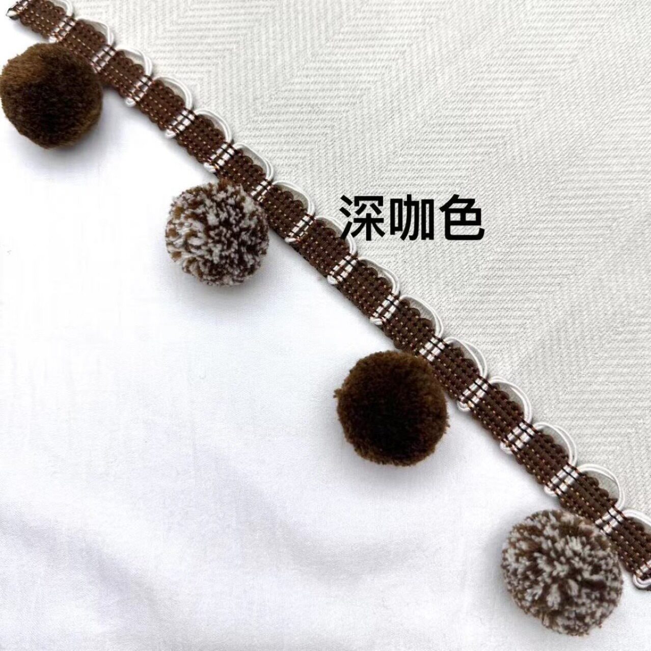 创意窗帘拱门花边双拼多色手工