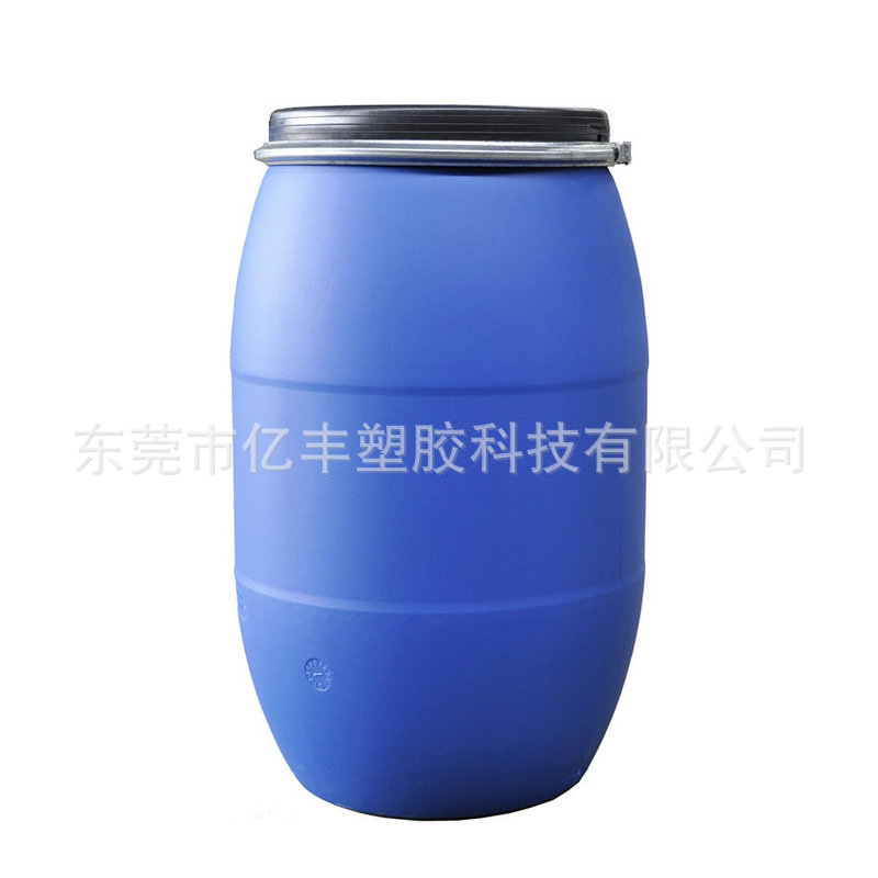 200L大口法兰铁箍堆码塑料桶