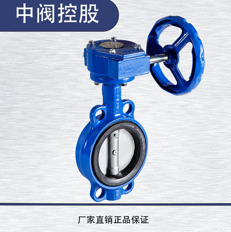 中阀控股涡轮对夹软密封蝶阀
