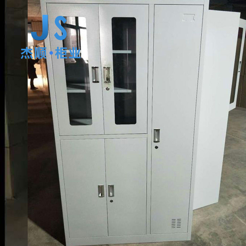 钢制加厚玻璃组合办公文件柜