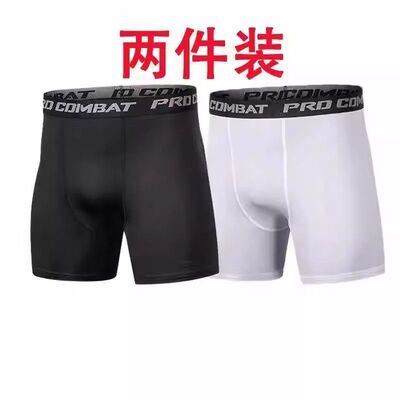 篮球打底裤男运动跑步健身装备压缩训练五分内裤高弹速干紧身短裤