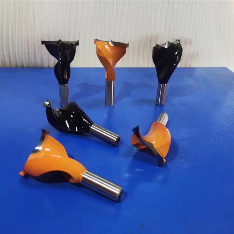 梅花木工三合一数控排钻开料机六面钻柜体门板铰链钻头开孔器分体