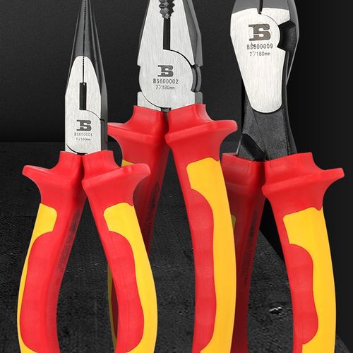波斯绝缘钳尖嘴钳斜嘴斜口钳电工钳子老虎钳德国VDE钢丝钳剥线