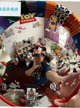 凹凸镜diy广角镜家用装饰哈哈镜彩绘转角镜O拍照道具搞怪镜面摆,