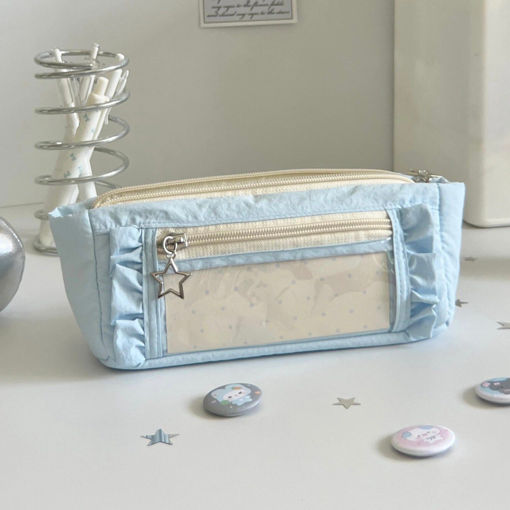 简约透明痛包笔袋女生2026新款高颜值ins风学生文具盒小众不撞款