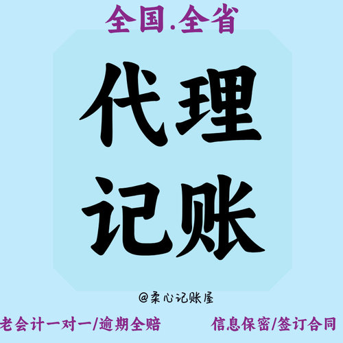 全国代理记账报税财务做账零0申报小规模一般纳税人湖北武汉个体