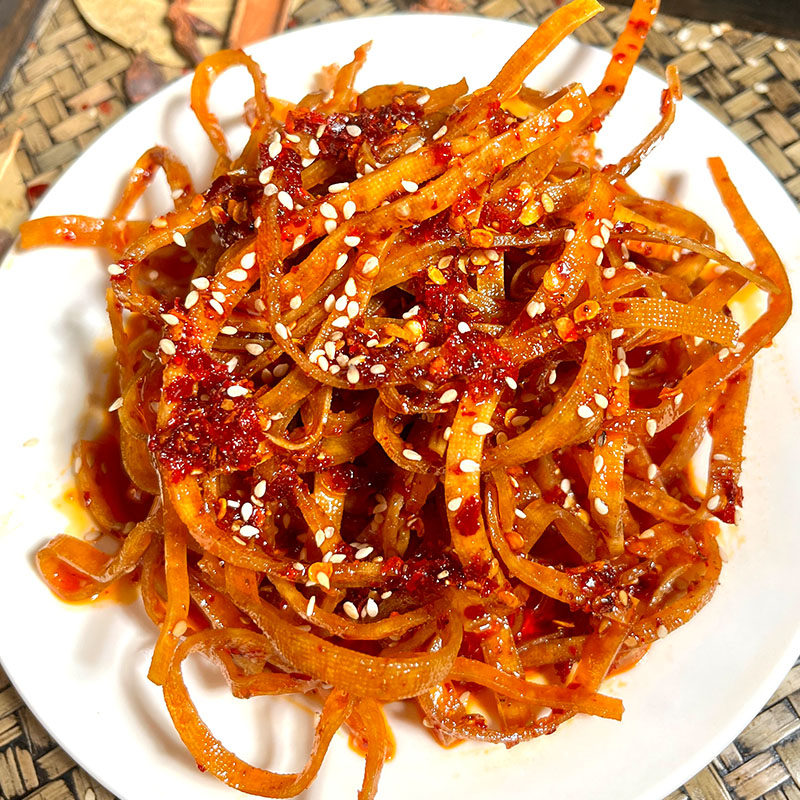 湖南新化冷水江特产麻辣豆腐干零食小吃100g手工豆腐丝办公室零食