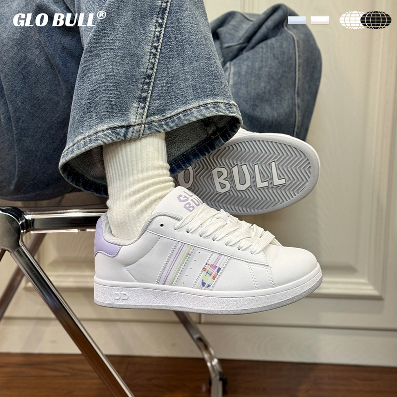 GLO BULL厚底小白鞋女款2025新款女生休闲鞋学生运动鞋百搭板鞋子