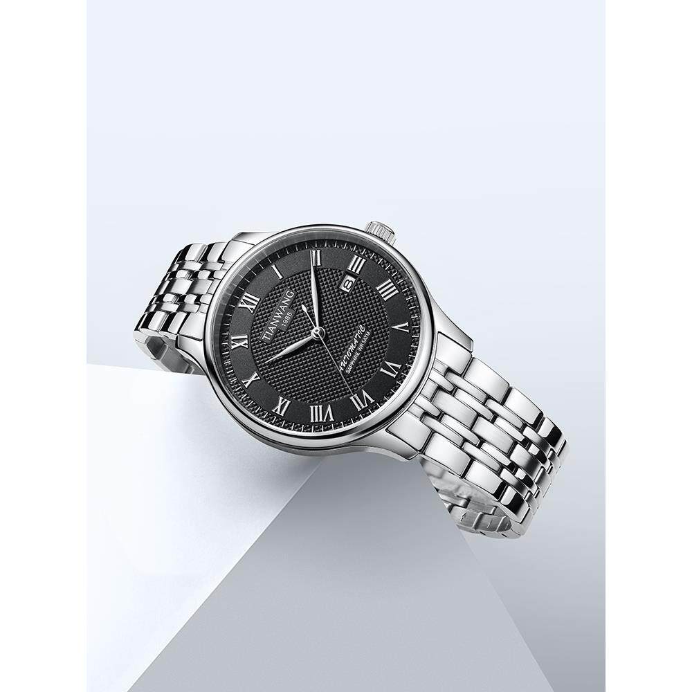 天王表1988款情侣一对机械手表51202