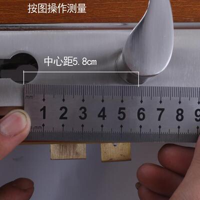 旧门换锁家用卧室房门锁把手室内门换锁5845锁体17孔距