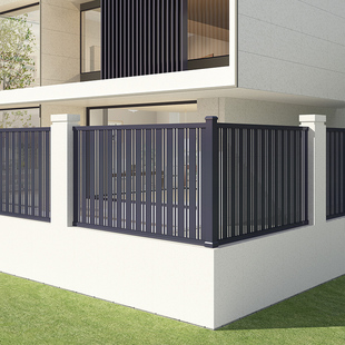 铝艺护栏铝合金新中式 简易围栏别墅栏杆激光焊接小区工程护栏