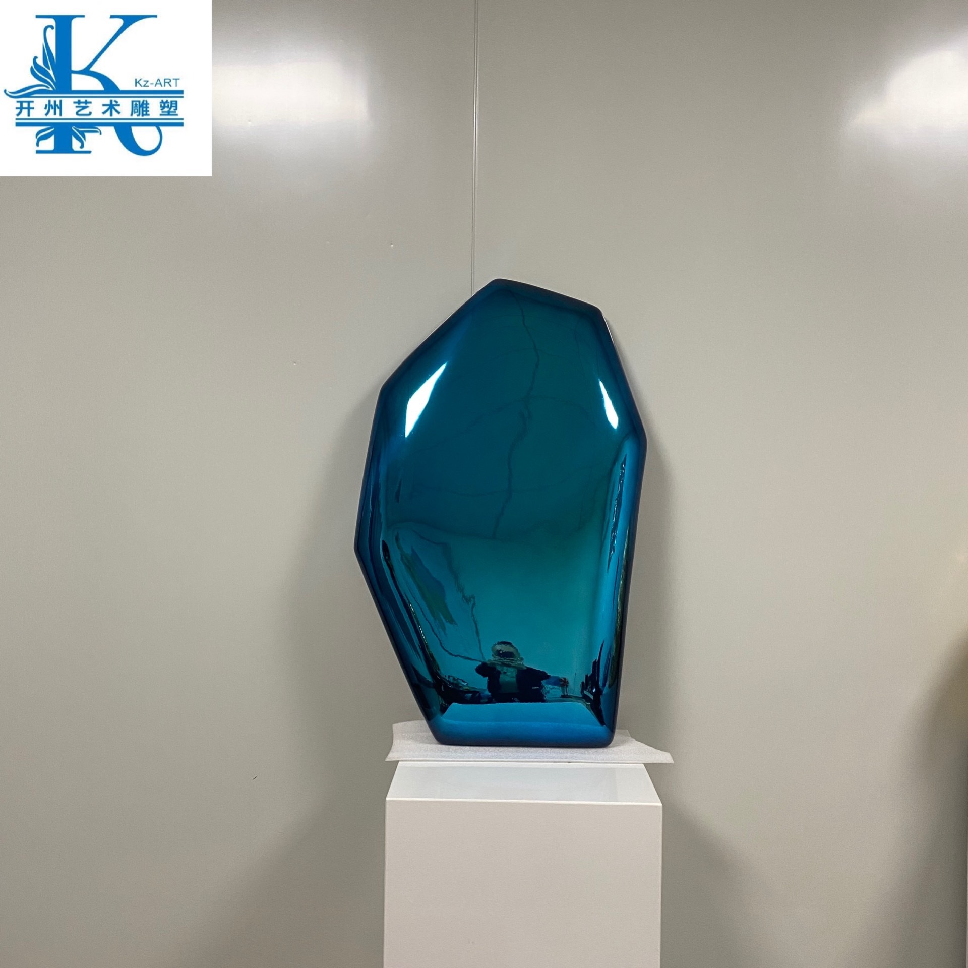 样板间方形装饰画墙面挂件酒店别墅挂画抽象电镀装置艺术简约壁饰图片