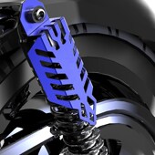 饰前叉盖减震盖 装 摩托车越野减震改装 配件踏板车避震器保护套个性