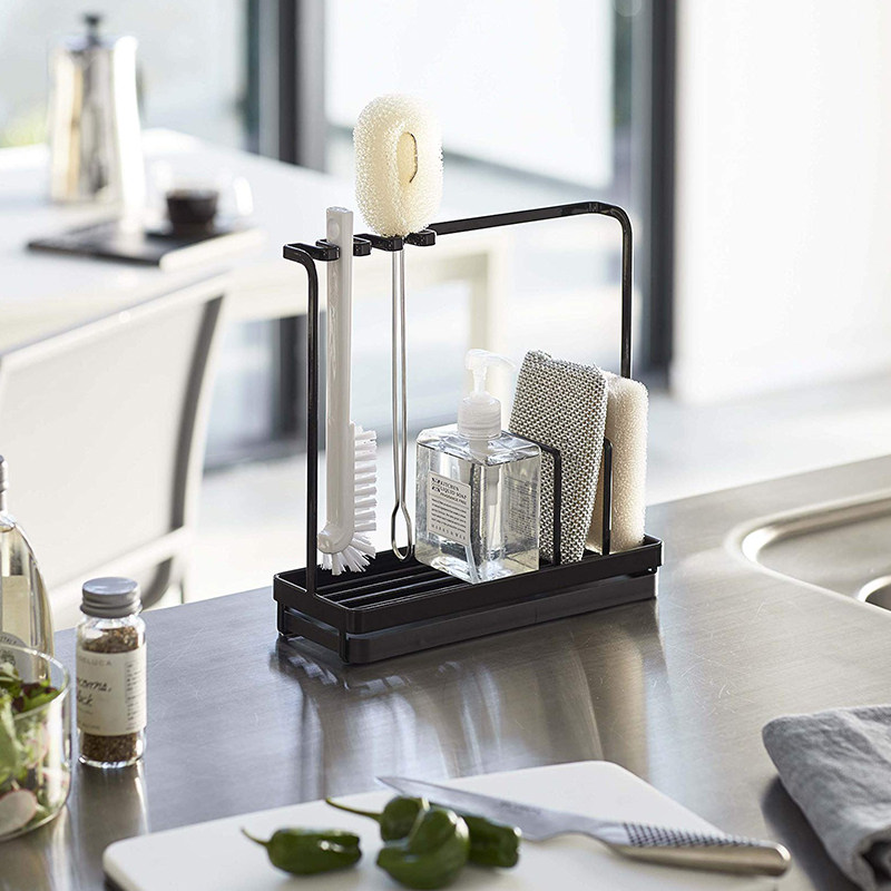 里本 厨房清洁工具整理架 清洁刷海绵擦沥水收纳洗洁精瓶子置物架