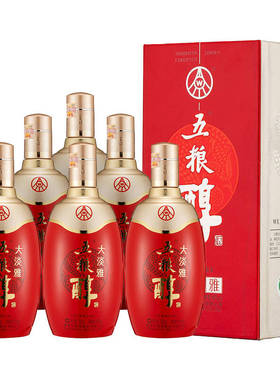 2022年五粮浓香 五粮醇大淡雅50度浓香型白酒500ml*6瓶整箱