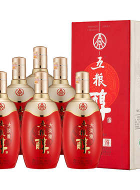 2022年五粮浓香 五粮醇大淡雅50度浓香型白酒500ml*6瓶整箱