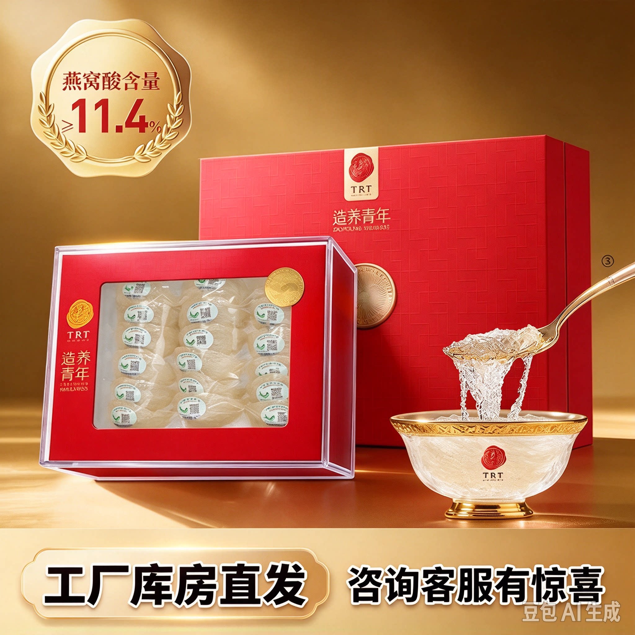 同仁堂马来西亚金标燕窝100g