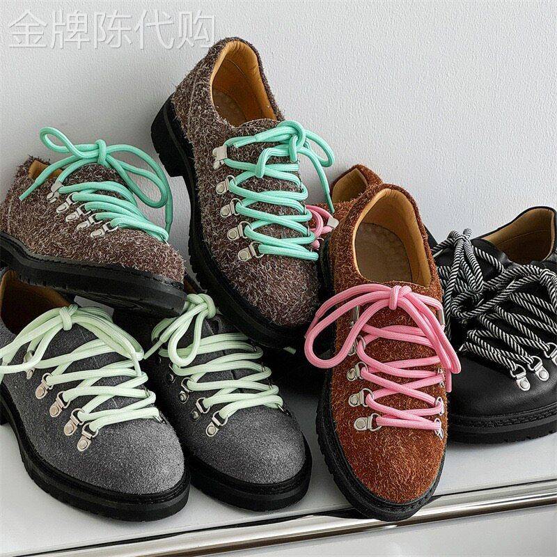 【高品质】麂皮翻毛皮登山德比撞色休闲街头复古街头小皮鞋男鞋潮