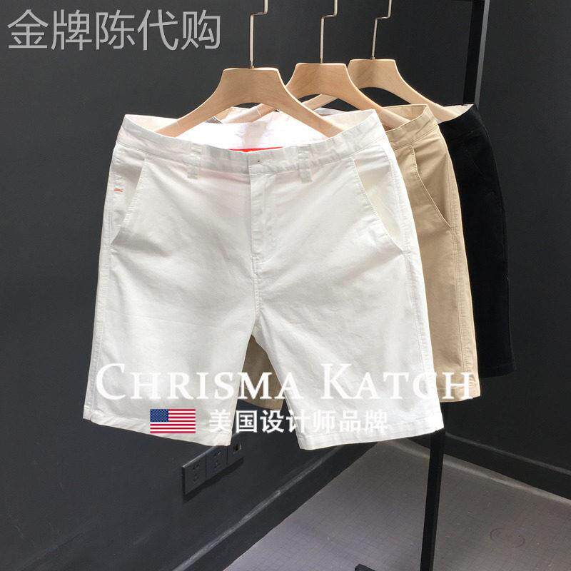 出口美国⭐Chrisma Katch~西装短裤韩版休闲夏季薄款半截小西裤
