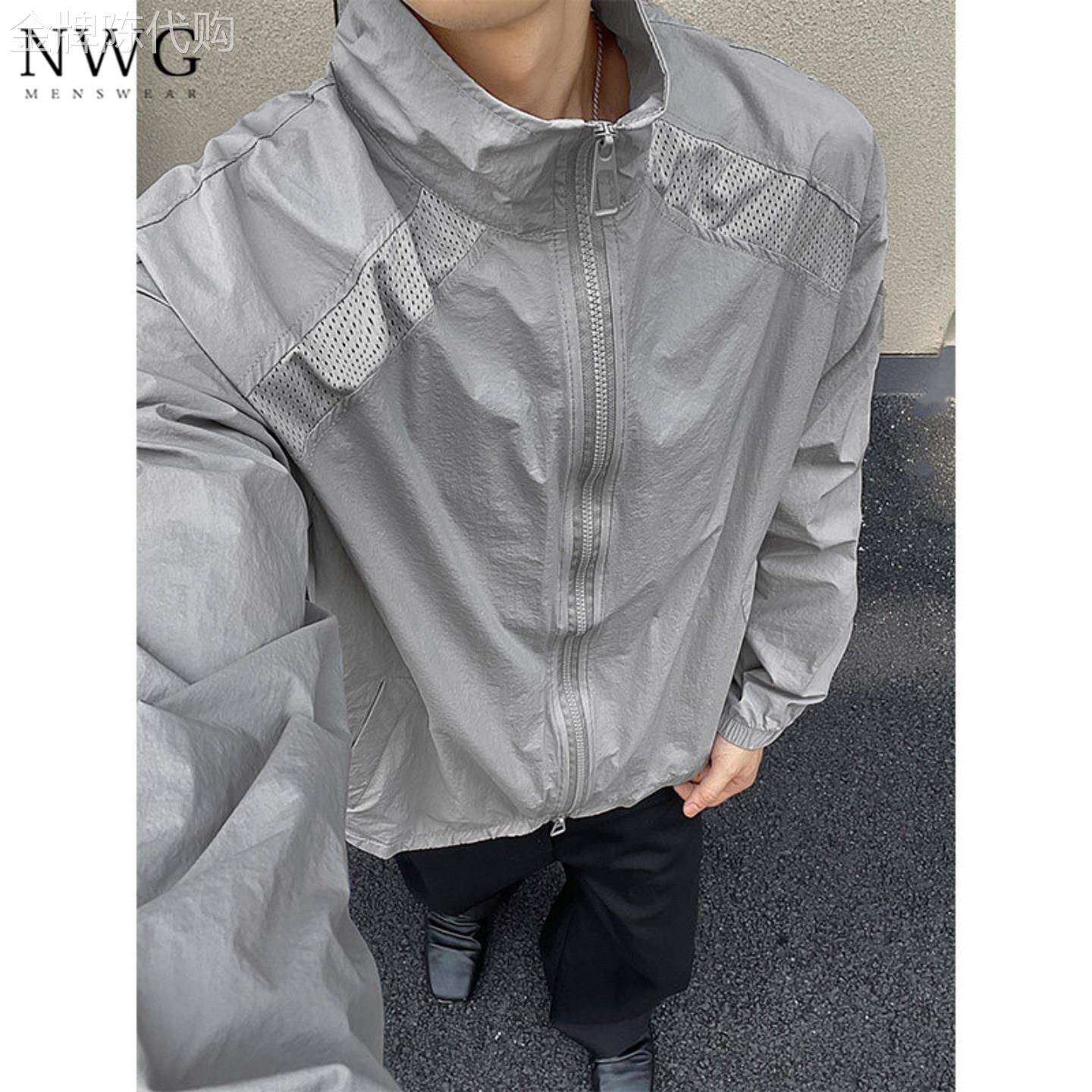 UPF50+防晒衣男夏季薄款户外运动网眼透气抗UV防晒服休闲外套