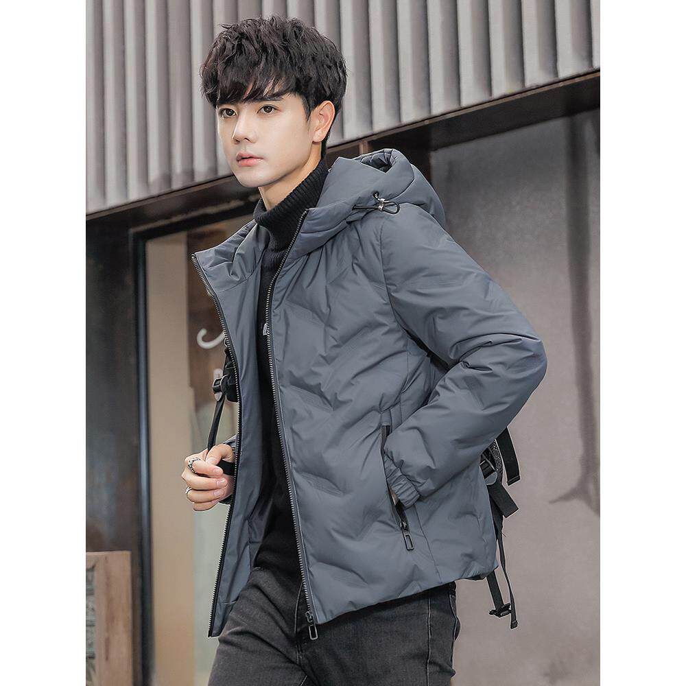 羽绒服男士2025年冬季新款韩版潮流休闲帅气短款加厚修身轻薄外套
