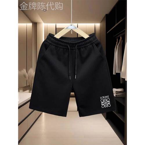 潮牌美式重磅休闲短裤男夏季2025新款宽松百搭运动五分裤潮流卫裤