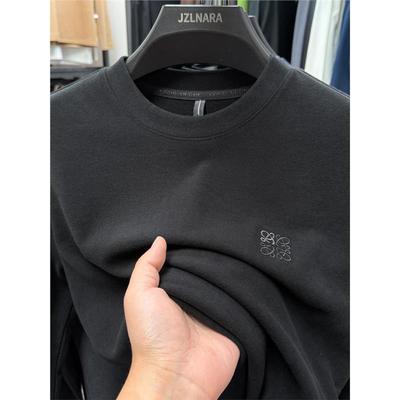 MAROLIO男士德绒高端打底衫秋冬季圆领保暖内搭可外穿双面绒长袖