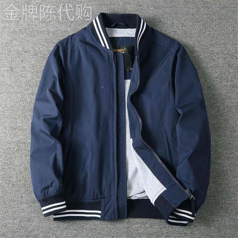 出口西班牙单~春秋棒球服外套男士防风防水运动服美式休闲百搭风