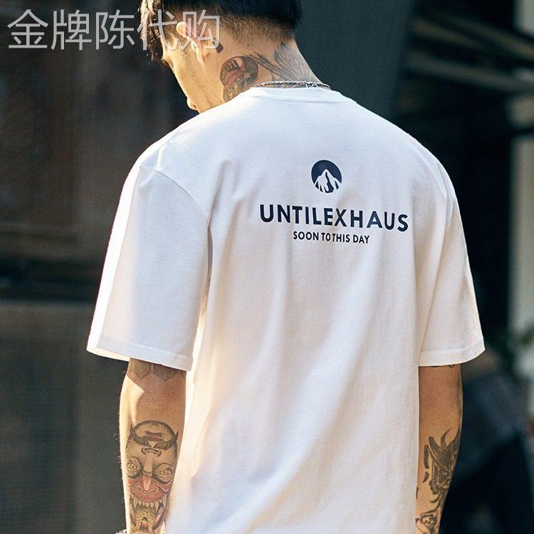 MDNS 短袖t恤男宽松圆领纯棉情侣体恤衫百搭休闲打底衫