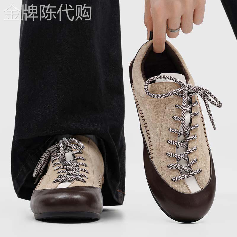 【高品质】美式复古德训鞋男款运动休闲鞋拼色通勤阿甘鞋赛车鞋潮