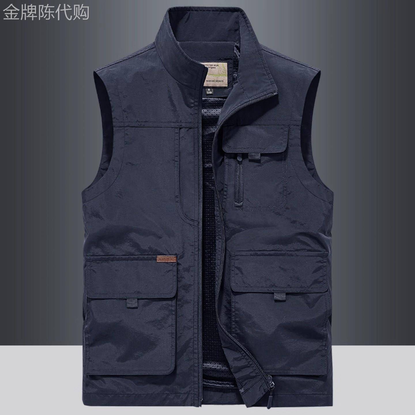 MK正品多口袋工装马甲男春秋季高端轻薄工装摄影战术男士背心外套