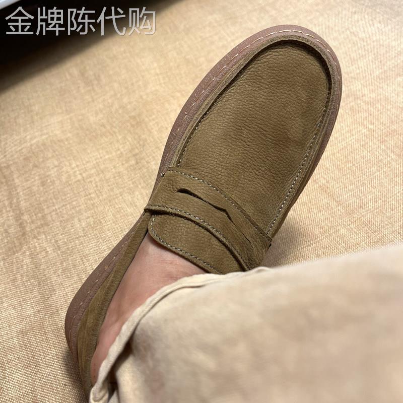 【高品质】男鞋真皮软面司机开车一脚蹬豆豆鞋复古软底休闲皮鞋男