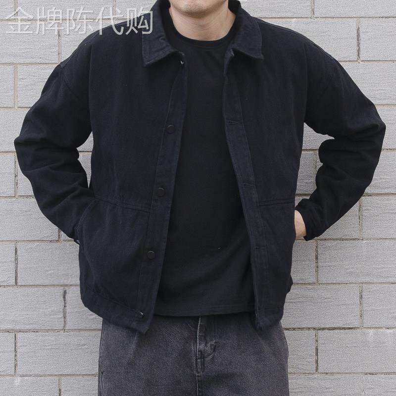 飞行员夹克男春秋季2026新款美式潮流修身牛仔工装外套男休闲上衣