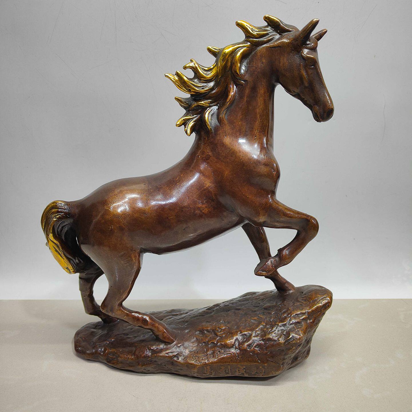 铜马摆件仿古马到成功生肖宝马吉祥物招财书房办公室风水工艺品