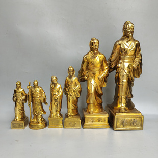 神医华佗铜像摆件大小号药王菩萨医圣华佗药到病除风水药店工艺品