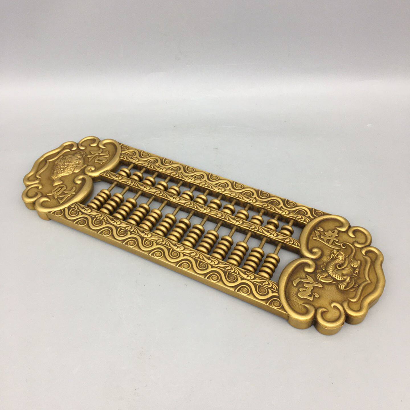 大号铜算盘摆件招财进宝一本万利家居门厅聚财风水工艺品仿古中式
