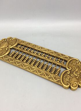 大号铜算盘招财聚财门厅桌面摆件