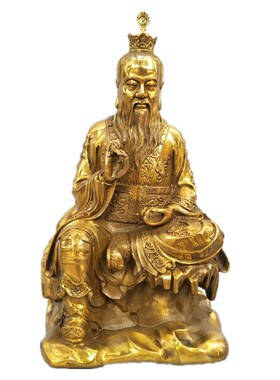 太上老君铜像摆件三清祖师爷家居