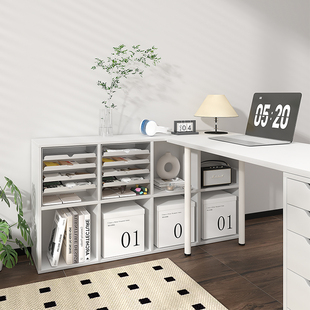 铁艺信盘文件置物架抽拉抽屉式文具化妆品收纳盒可移Y动桌面收纳