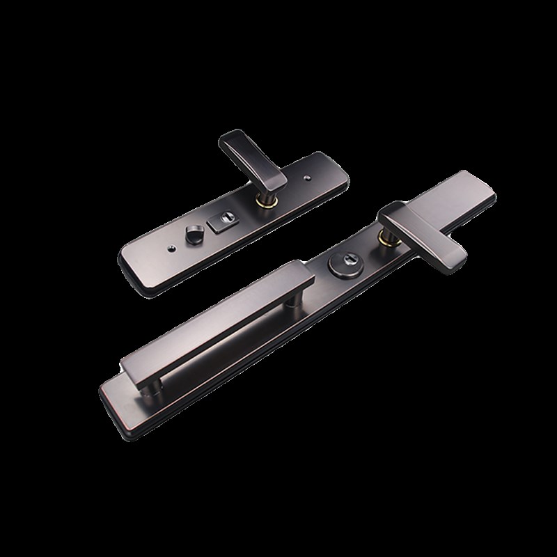 304不锈钢f农村别墅门锁对开防盗门把手036加长版厚大门拉手双开