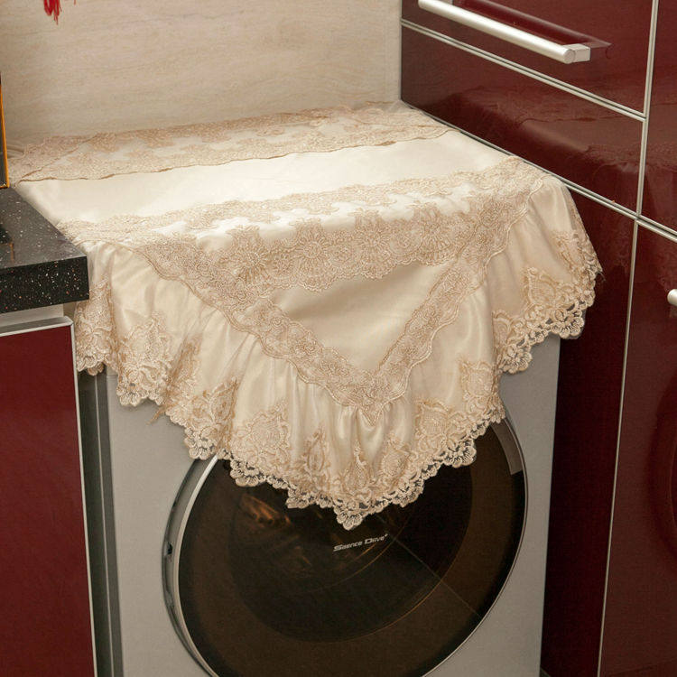 高档蕾丝b圆桌布茶几布罩套床头柜罩洗衣机罩防尘罩盖巾布可订做,居家布艺,桌布,淘宝优惠券,粉丝福利购,淘宝优惠卷