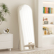 网红全身镜家用落地镜卧室全身镜壁挂式 全身镜奶油风高清镜子
