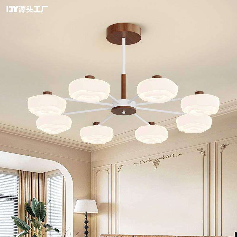 中古Vintage包豪斯吊灯客厅主灯复古胡桃色棉花侘寂风卧室餐厅灯,农机/农具/农膜,其它农用工具,淘宝优惠券,粉丝福利购,淘宝优惠卷