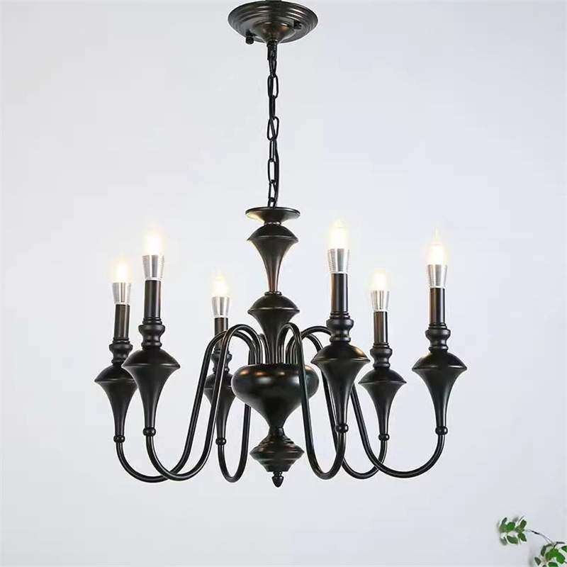 法式复古蜡烛灯具简约卧室灯黑色餐厅灯饰中古南洋风客厅美式吊灯,农机/农具/农膜,其它农用工具,淘宝优惠券,粉丝福利购,淘宝优惠卷