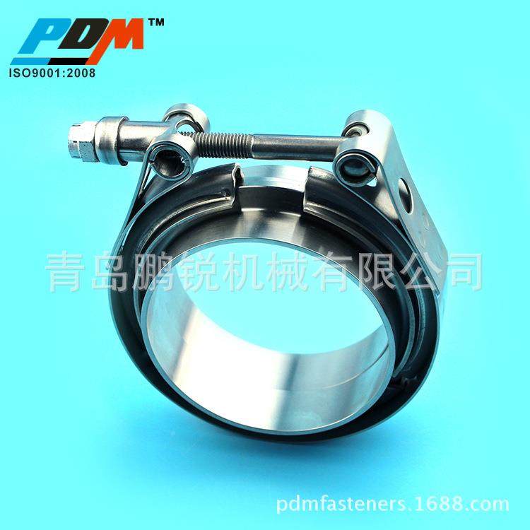 卡不锈钢管道连接L快放V型卡箍标准箍子法兰平面母法兰