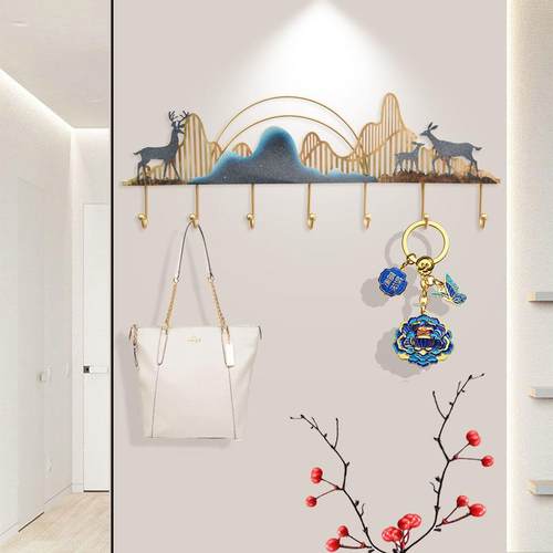 铁轻奢创意挂衣架壁挂墙上挂钩进口玄挂关艺衣帽门衣服包YLP墙壁